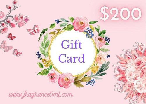 $200 Gift Card - Fragrance5ml